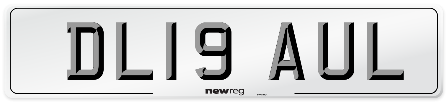 DL19 AUL Number Plate from New Reg